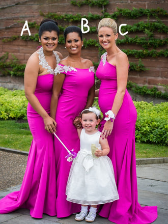 Sexy Mermaid Satin Floor-length Cheap Bridesmaid Dresses,SFWG00347