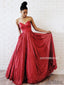 A-line Floor-length Sweetheart Sequins Prom Dresses With Pockets, PD1023