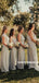 A-line Halter Sleeveless Long Chiffon Bridesmaid Dresses With Reffules, BD1079