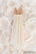 A-line V-neck Sequins Top Backless Long Chiffon Wedding Dresses, WD0484