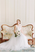 A-line Round Neck Cap Sleeves Lace Appliques Long Wedding Dresses, WD0490
