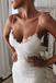 Mermaid Spaghetti Straps V-neck Fulle Lace Wedding Dresses, WD0493