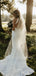Mermaid Round-neck Sleeveless Backless Simple Wedding Dresses, WD0500