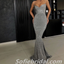 Sexy Sequin Spaghetti Straps V-Neck Mermaid Floor Length Prom Dresses,SFPD0234