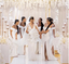 White Satin Off Shoulder Side Slit Bridesmaid Dresses With Lace Up Back,SFWG00405