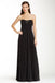 A-Line Sweetheart Black Chiffon Pleats Cheap Long Bridesmaid Dresses With Beading,SF2025