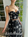 Elegant Star Tulle Two Pieces Spaghetti Straps Sleeveless A-Line Long Prom Dresses,SFPD0651