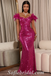Sexy Sequin Off Shoulder V-Neck Sleeveless Mermaid Long Prom Dresses With Feather,SFPD0461