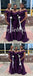 Sexy Off Shoulder V-Neck Soft Satin Sleeveless Mermaid Floor Length Bridesmaid Dress,SFWG00498