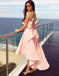 Unique Women Pink Satin Bridesmaid Dresses, Cheap Bridesmaid Dresses, WG149