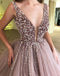 Tulle Rhinestone Prom Dresses, Beaded Prom Dresses, Ball Gown, Cheap Prom Dresses, Prom Dresses, PD0436
