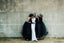 Long Sleeves Jersey Tulle Backless Bridesmaid Dresses, PD0847