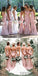 Mermaid Sweetheart Long Satin Bridesmaid Dresses With Satin, BD1031