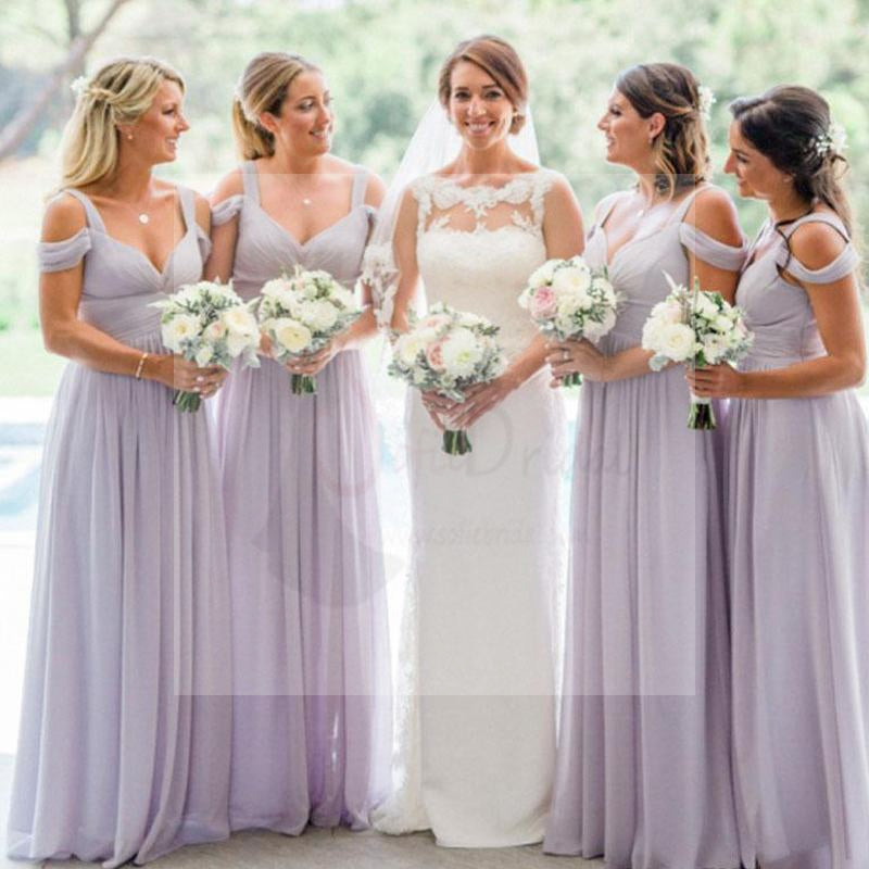 Spence Convertible Chiffon Bridesmaid Dress in Lavender | Birdy Grey