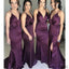 Mermaid Bridesmaid Dresses, Side Slit Bridesmaid Dresses, Long Bridesmaid Dresses, PD0704