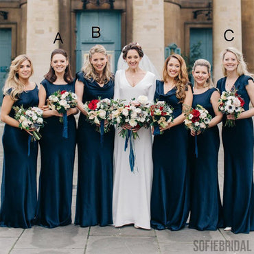Mismatched Bridesmaid Dresses, Modern Bridesmaid Dresses, Long Bridesmaid Dresses, PD0402