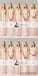 Light Pink Convertible Bridesmaid Dresses, A-line Bridesmaid Dresses, Cheap Bridesmaid Dresses, PD0502