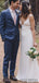 Spaghetti Long Sheath Simple Jersey Country Wedding Dresses, WD0303