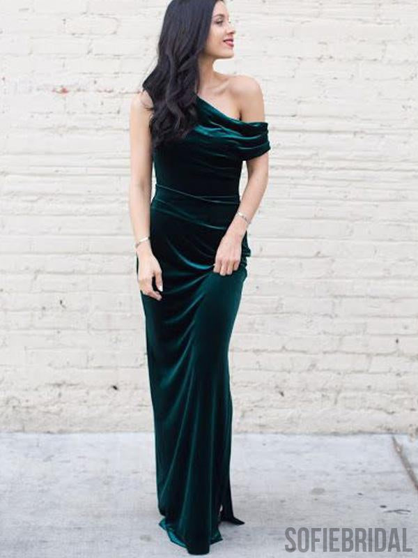Off Shoulder Long Sheath Velvet Simple Cheap Prom Dresses, PD0934 SofieBridal Off Shoulder Long Sheath Velvet Simple Cheap Prom Dresses, PD0934 SofieBridal