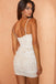 Charming Lace V-Neck Spaghetti Straps Mini Homecoming Dresses,HD0197