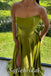Sexy Simple Satin Sweetheart Sleeveless Side Slit Mermaid Long Prom Dresses,SFPD0708