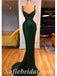 Sexy Simple Sequin Spaghetti Straps Cowl Sleeveless Mermaid Long Prom Dresses,SFPD0380