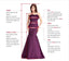 A Line V Neck Tulle Long Beaded Cheap Evening Prom Dress, PD0060