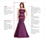 A-line V-neck Short Sleeves Sequins Long Tulle Bridesmaid Dresses, BD0573