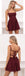Rust Chiffon Sweetheart Spaghetti Straps A Line Short Mini Homecoming Dresses,HD0214