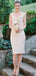 Ivory Short Mermaid Bridesmaid Dresses, Special Wedding Guest Dresses, PD0896