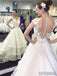 Lace Cap Sleeves See Through Organza Skirt A-line Wedding Dresses Online, WD367