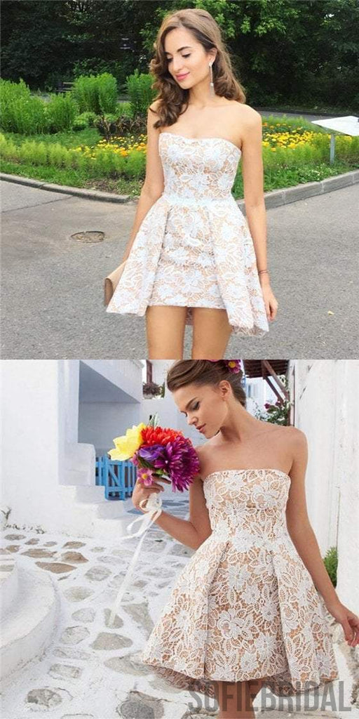 Lace Homecoming Dresses, Cheap Homecoming Dresses, Simple Homecoming Dresses, SF0119