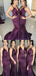 Mermaid Bridesmaid Dresses, Side Slit Bridesmaid Dresses, Long Bridesmaid Dresses, PD0704