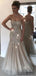 Sweetheart Long Mermaid Rhinestone Beaded Prom Dresses, PD0867