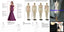 Mismatched Simple Side Slit Floor Length Mermaid Bridesmaid Dresses, SFWG00441