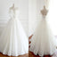Newest Design Organza Bow A-line Lace Up Wedding Dresses, Chic Popular Wedding Dresses, WD0229