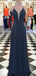 Gray Haler Long A-line Chiffon Lace up Prom/Bridesmaid Dresses, PD0870