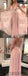Deep V-neck Prom Dresses, Sexy Prom Dresses, Blush Pink Prom Dresses, Prom Dresses, PD0624