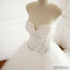 See Through V Neck A-line Lace Long Custom Cheap Wedding Bridal Dresses, WD300