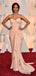 Spaghetti Straps Blush Pink Prom Dresses With Pleats, PD0991